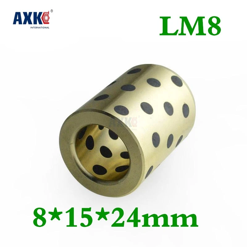 Линейная медная втулка для масла Lm8uu Lm8 8 мм 4 шт. 8x15x24 мм|lm8| |