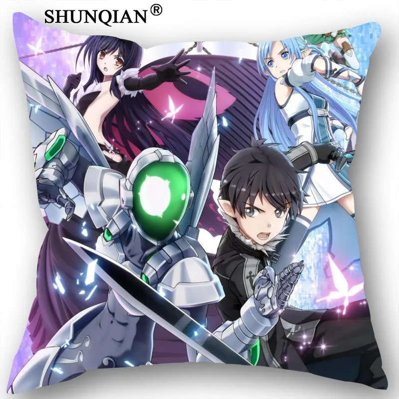 

New Nice Sword Art Online Anime Pillowcase Wedding Decorative Pillow Case Customize Gift For Pillow Cover 18-3-15