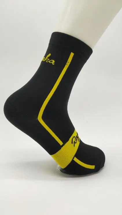 Черный RApha Новое поступление унисекс мужские уличные носки для велоспорта Спортивная беговая Обувь дышащие женские велосипедные носки 6 цветов - Цвет: Черный