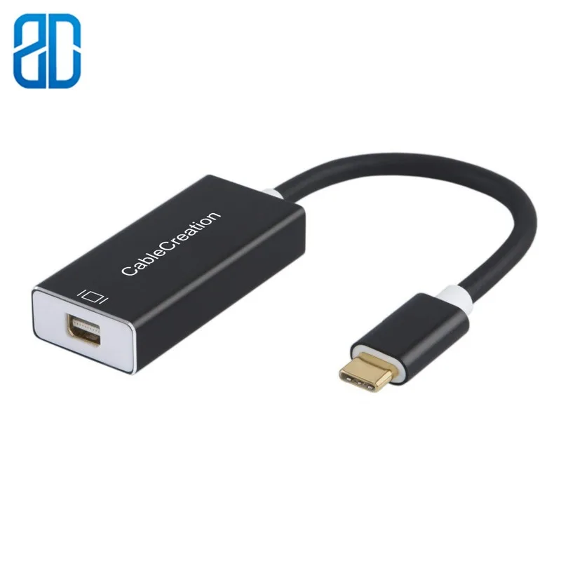Адаптер USB C Mini DisplayPort 4K @ 60 Гц Type DP (не адаптер Thunderbolt) MacBook Pro 2017/2018 Chromebook Pixel|Кабели VGA|