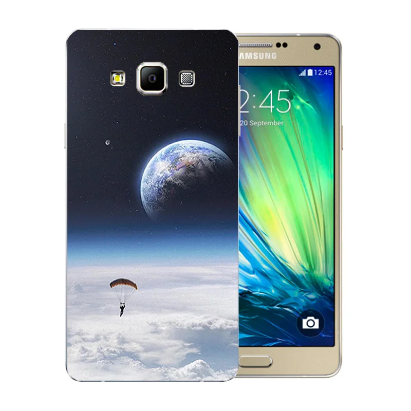 Чехол для телефона Samsung Galaxy A7 2015 силиконовый космический мир Рисунок 5 дюймов A700F