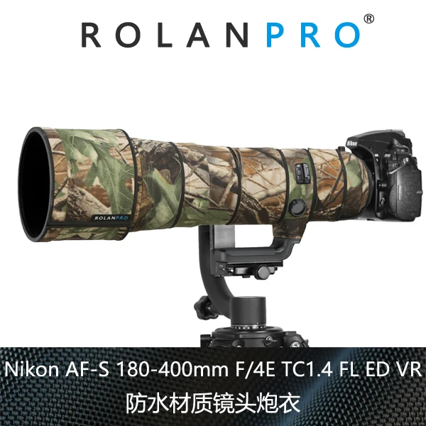 

Камуфляжный водонепроницаемый чехол ROLANPRO для Nikon AF-S 180-400 мм F/4E TC1.4 FL ED VR
