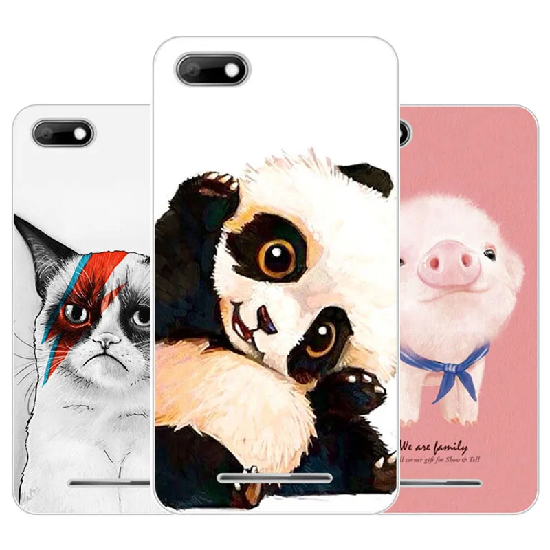 For BQ strike BQS 5020 Case Silicon panda cartoon Painting Soft TPU Back Cover for protect Phone cases |