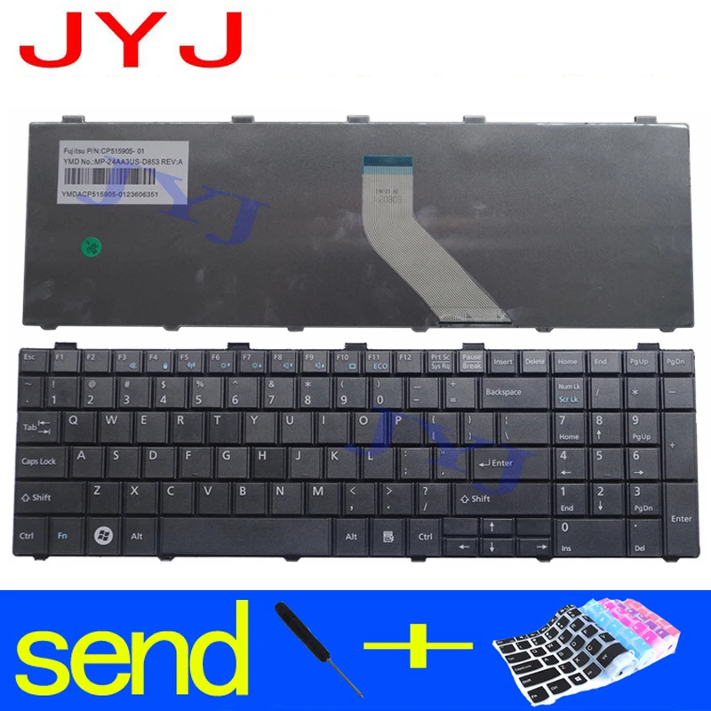 Новая клавиатура для ноутбука Fujitsu Lifebook A530 A531 AH530 AH531 AH502 NH751 с прозрачной защитной