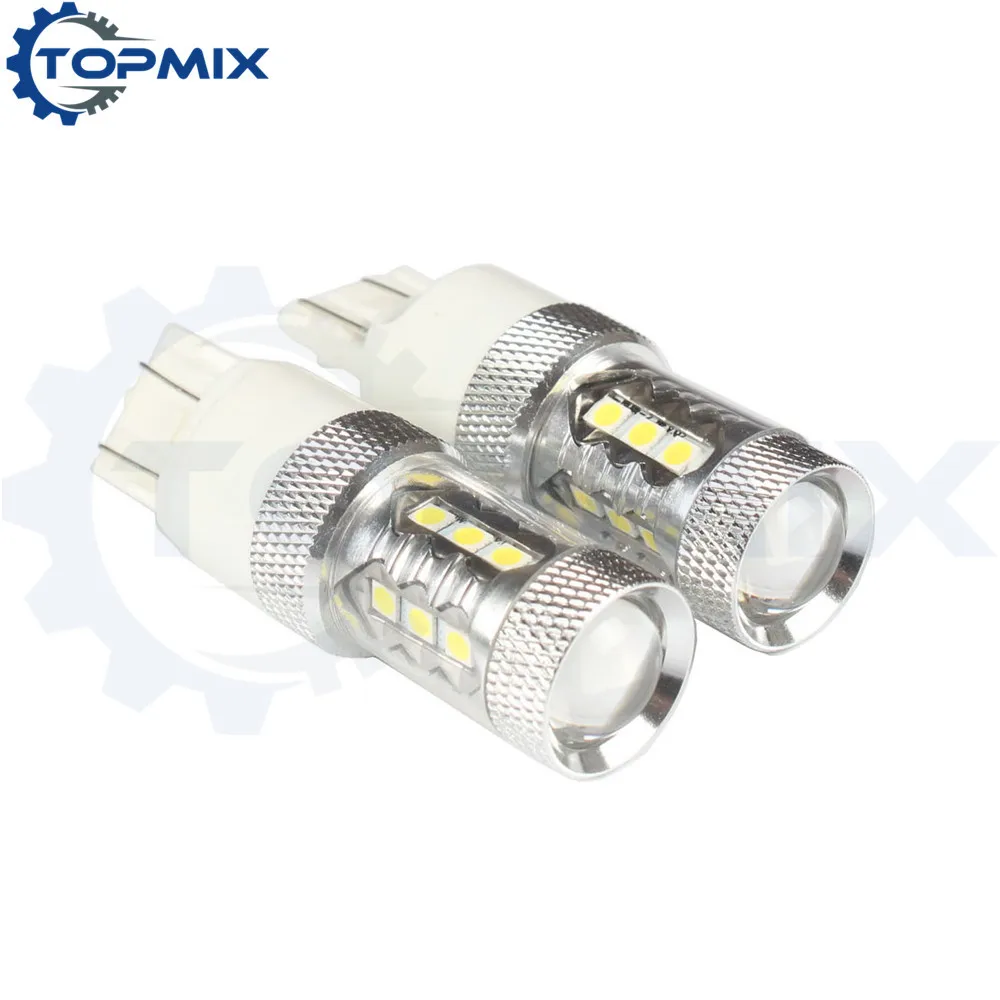 W21/5W 7443 T20 двойная гирлянда 16 SMD 80W светодиодсветодиодный автомобильные