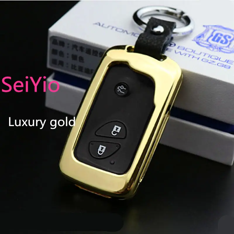 Лидер продаж 2017 чехол для автомобильного ключа SeiYio BYD f0 f3 s6 s7 из сплава и кожи