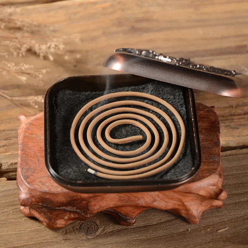 Новейшая мини катушка из сандалового дерева курильница 2/4 часов для ладана Mei Lan Zhu