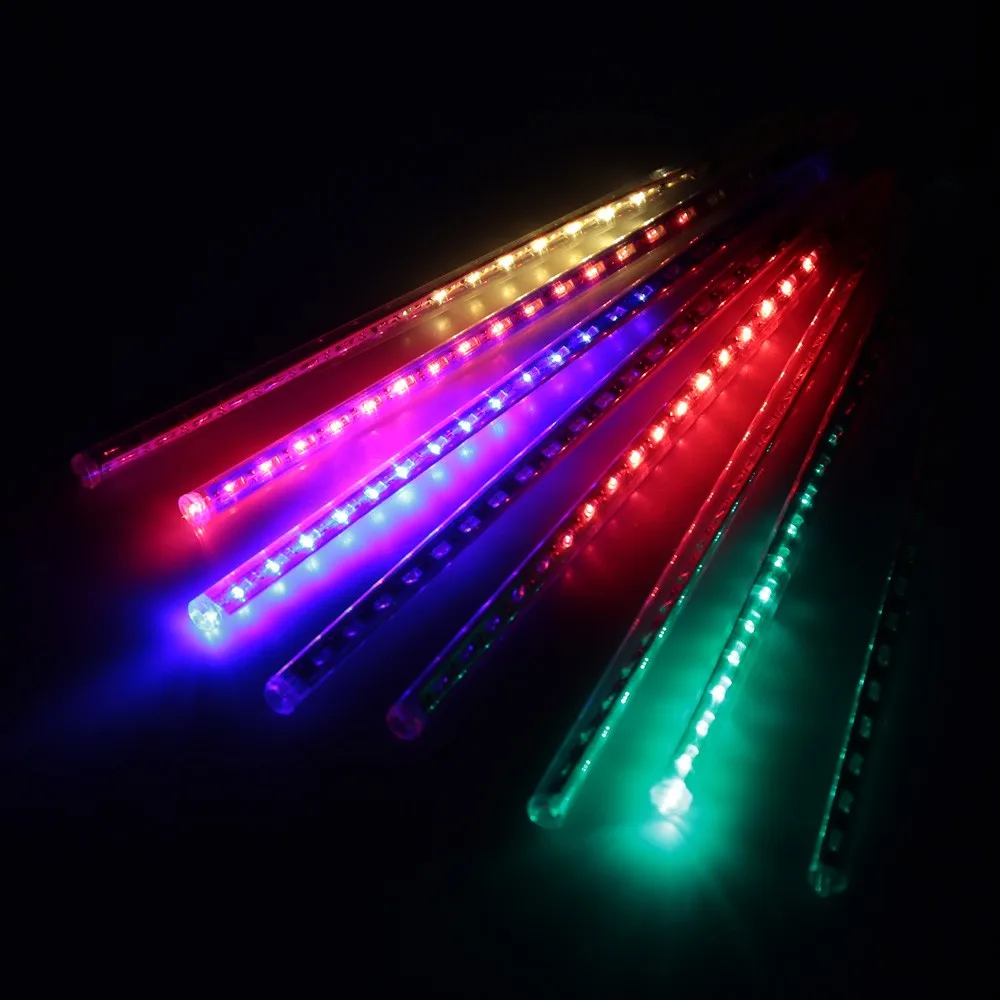 Светодиодная гирлянда метеоритный дождь 8 трубок 30 см|meteor shower rain|meteor showerrain led |