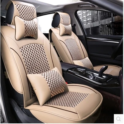 Новое прибытие! Four seasons автокресло чехлы для Lexus LX 570 5 мест 2016 2011 комфортно дышащая