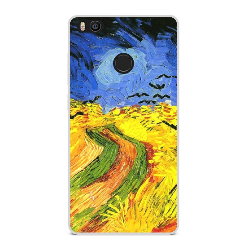 Для Xiaomi Mi 4S 5.0 &quotтелефон Высокого Качества Рисунок Ван Гог Масляной Краской