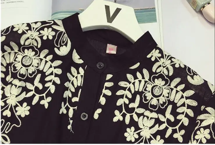 S--5XL для женщин с длинным рукавом из хлопка и льна рубашки мальчиков свободные