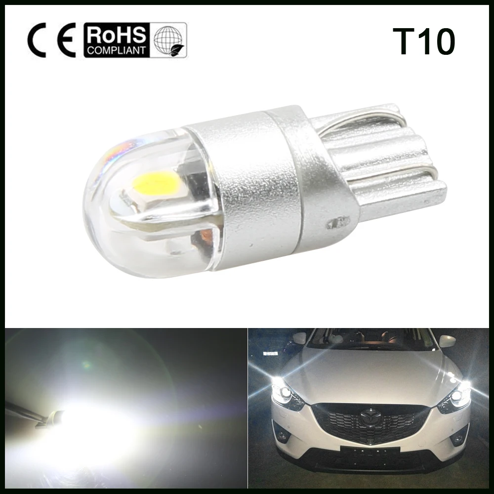 T10 W5W светодиодный автомобильный светильник SMD 3030 габаритный фонарь WY5W 192 501 задний