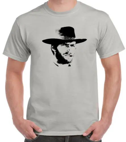 Clint eastwood/серая футболка с каменным принтом верхняя одежда Josie Wales ковбойская