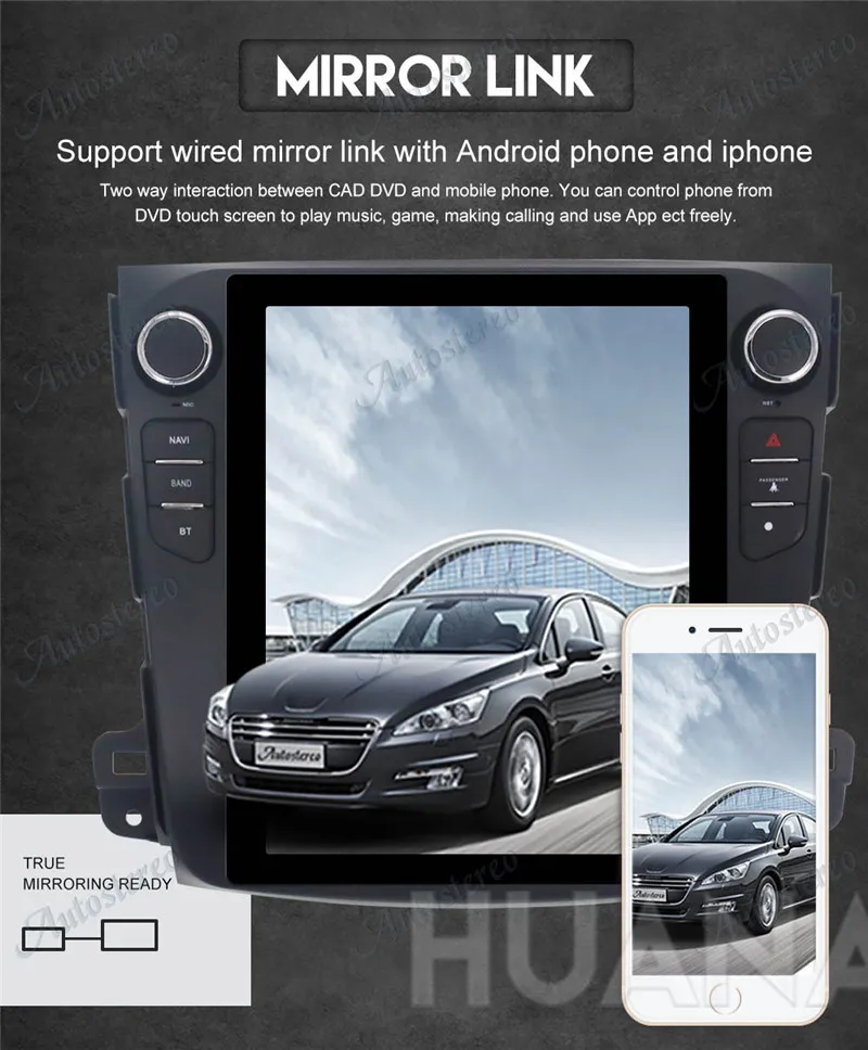 Tesla Android автомобильный gps-навигатор для Mitsubishi Outlander 2006~ 2012 для Citroen C-Crosser для peugeot 4007 без DVD мультимедиа