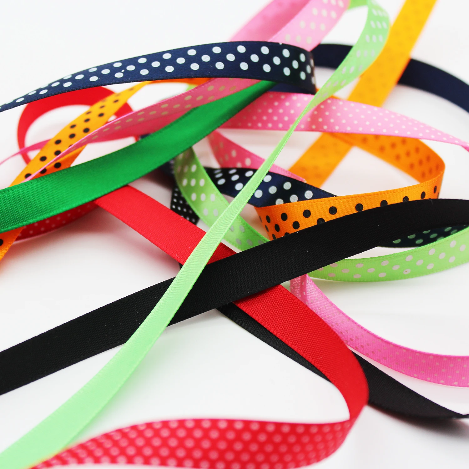 Лента для волос с атласным бантом 9 мм в горошек ленты свадебного украшения | Дом и