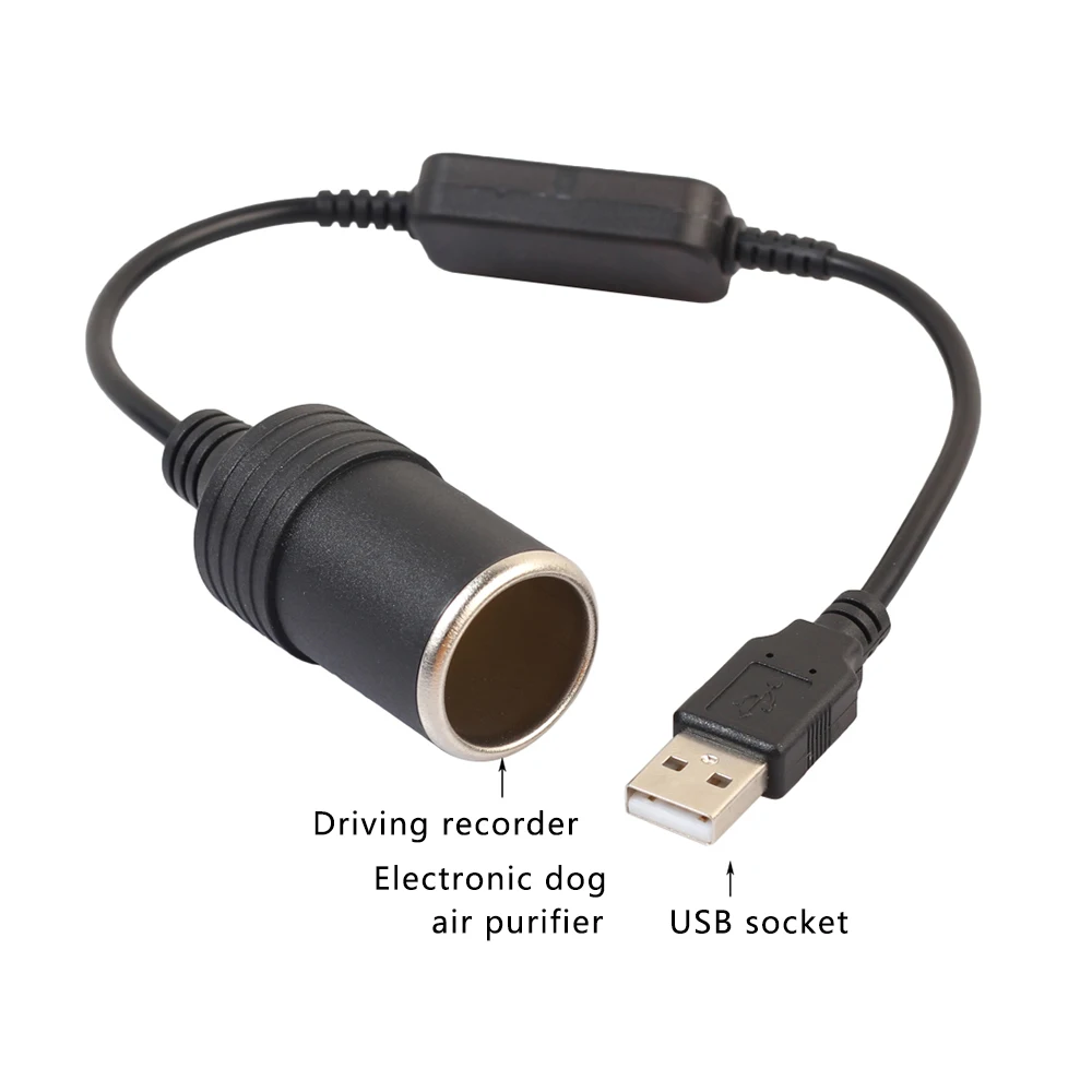 Переходник адаптер с проводным контроллером и USB портом на 12 В гнездо для