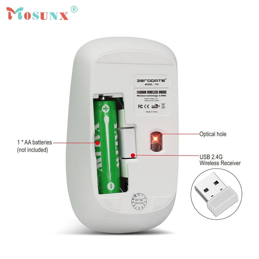 Mosunx 2.4Ghz Mini Wireless Optical Gaming Computer Mouse Mice& USB Receiver For PC Laptop gamer mouse|Мыши| |