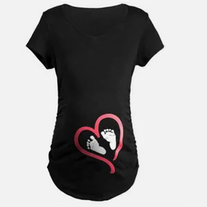 Gravida bluusing свободная одежда Удобная Футболка для беременных женщин топы для беременных длинная футболка