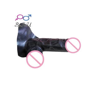 Латексные Красивые шорты на талию, презервативы, насадка на пенис, маленький шар, яйцо, бондаж, стиль A