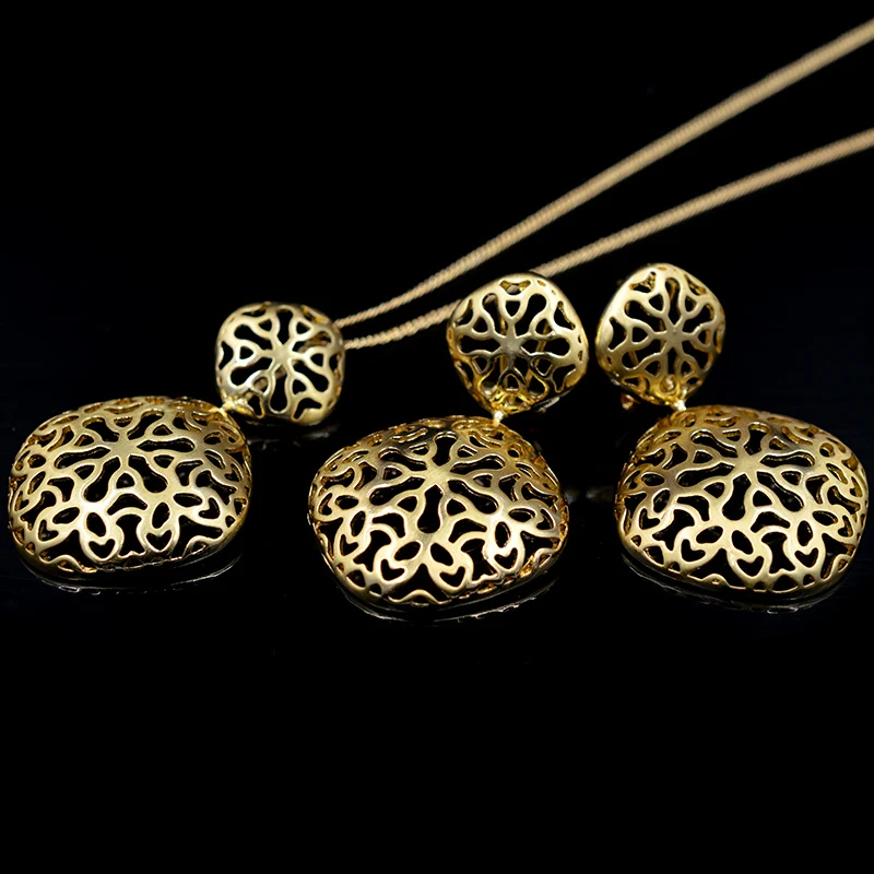 Ювелирные изделия ZEADear цветок ажурный Дубай Заявление набор ювелирных изделий 2021