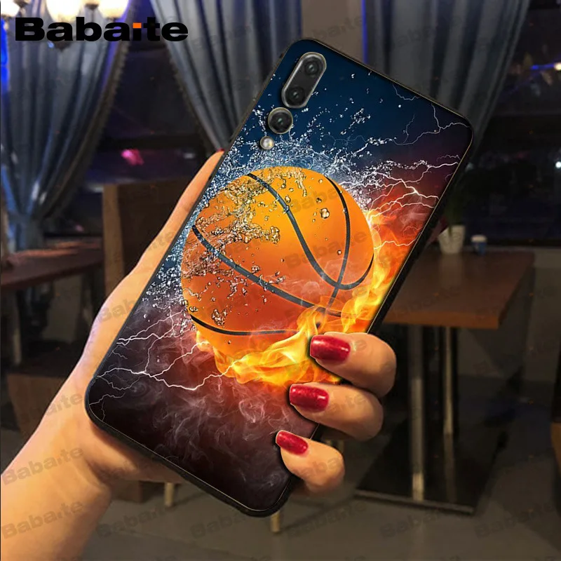 Сжигание Баскетбол Спорт поле телефон аксессуары чехол для huawei p20 pro p20lite p9lite nova 3i