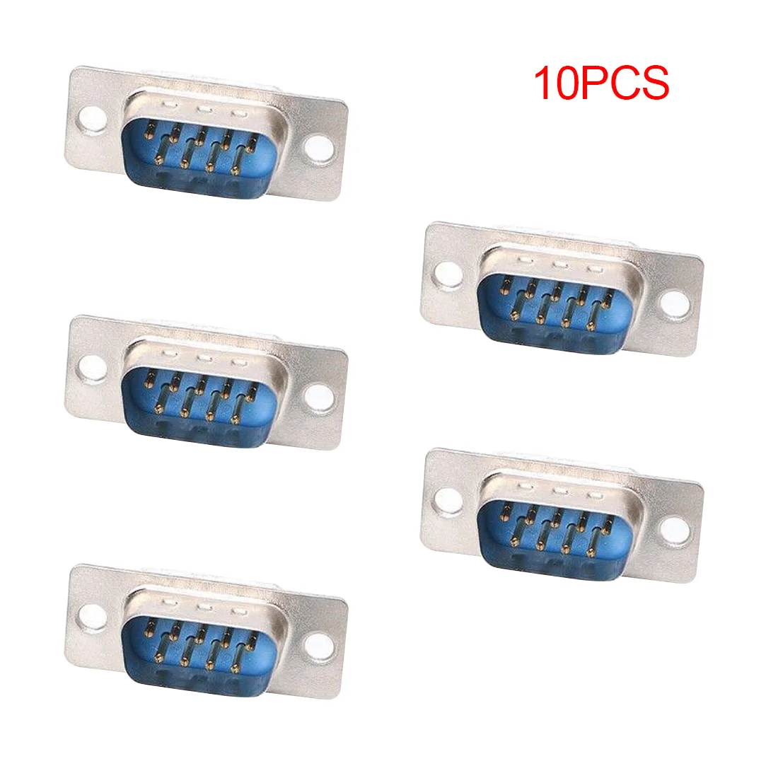 10 шт. RS232 DB9 серийный VGA 9 контактный 2 ряда припой Тип штекер D SUB мужской/женский