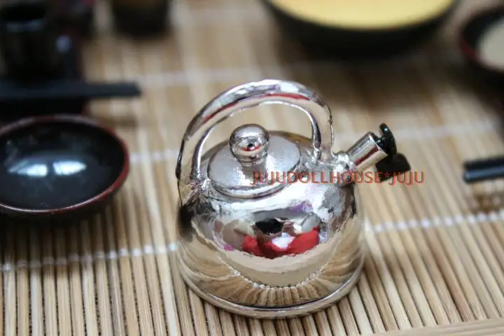 Аксессуары для мини кукольного домика Siwan из глины-Новый мини-чайник со свистком |