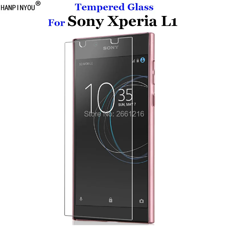 Закаленное стекло для Sony Xperia L1 защитная пленка 9H 2.5D Premium G3311 G3312 G3313 5 дюйма|screen protector