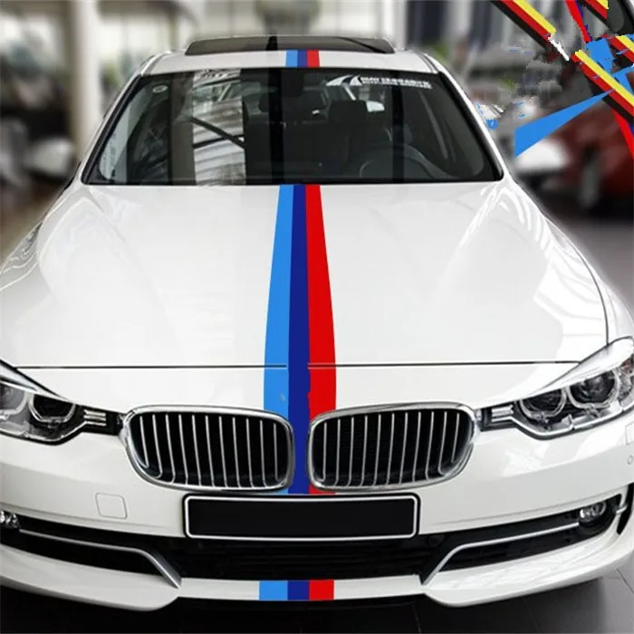 Головной крюк параллельная линия наклейка для Volkswagen CC Jette BMW Benz Audi A4L A6L Mazda 3 6 Atenza