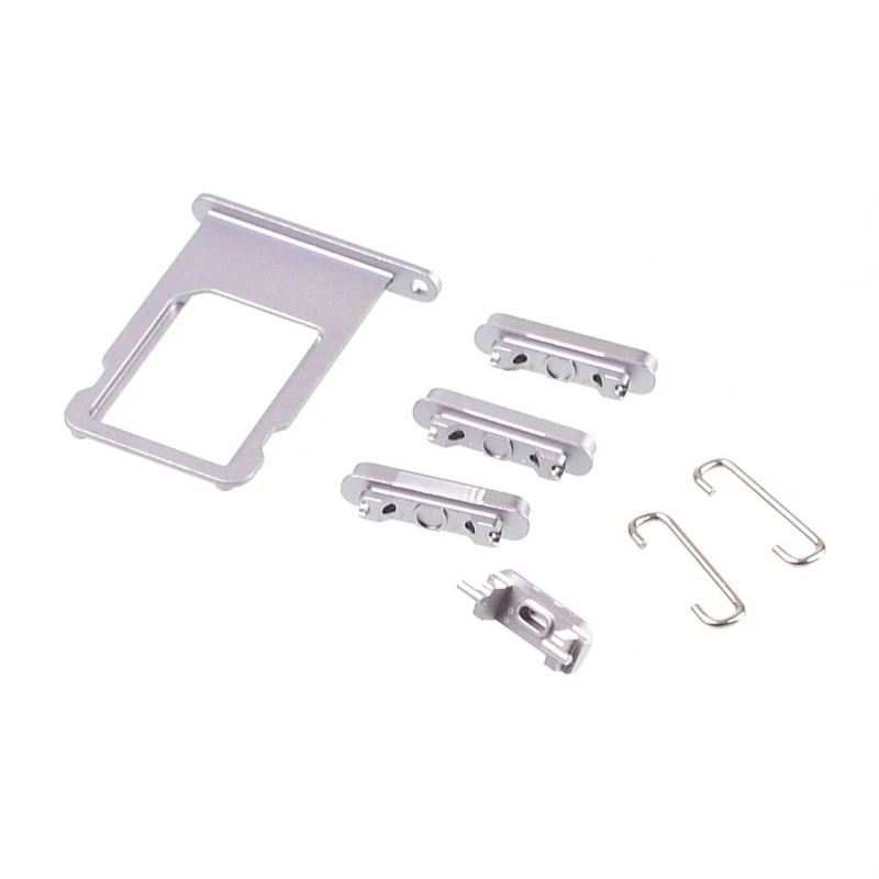 

100sets/lot100% original Hihg Quality Side Volume+mute Switch+power on Off Buttons+sim Card Tray Slot for Iphone 6 plus 5.5''