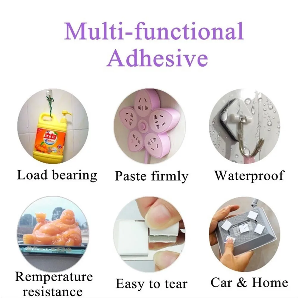 10 шт. Двусторонняя черная поролоновая лента крепкая квадратная клейкая