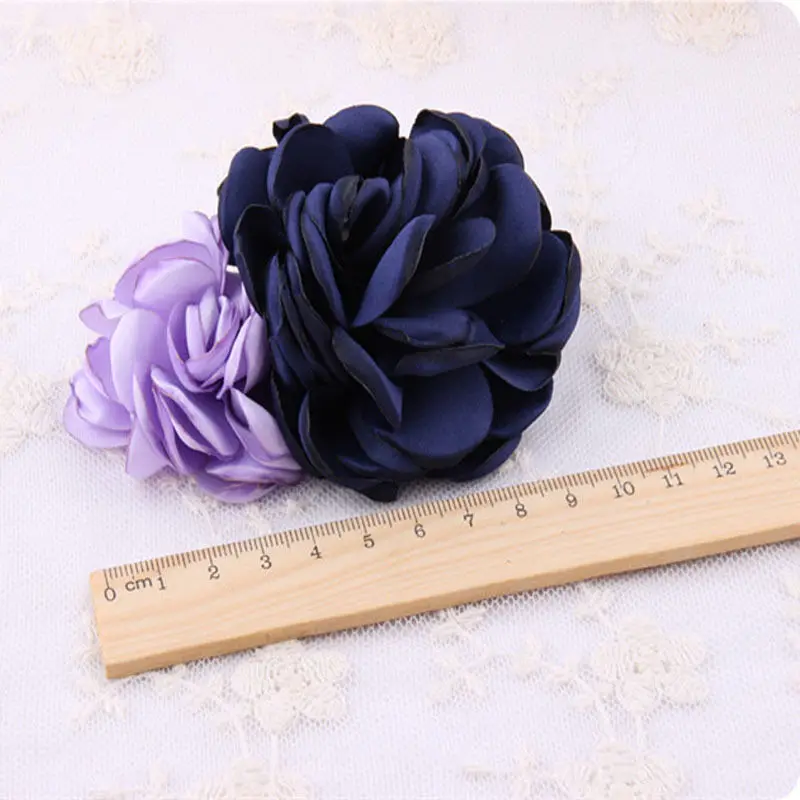 Модная детская одежда для маленьких девочек Большой цветок розы Бант Шпилька