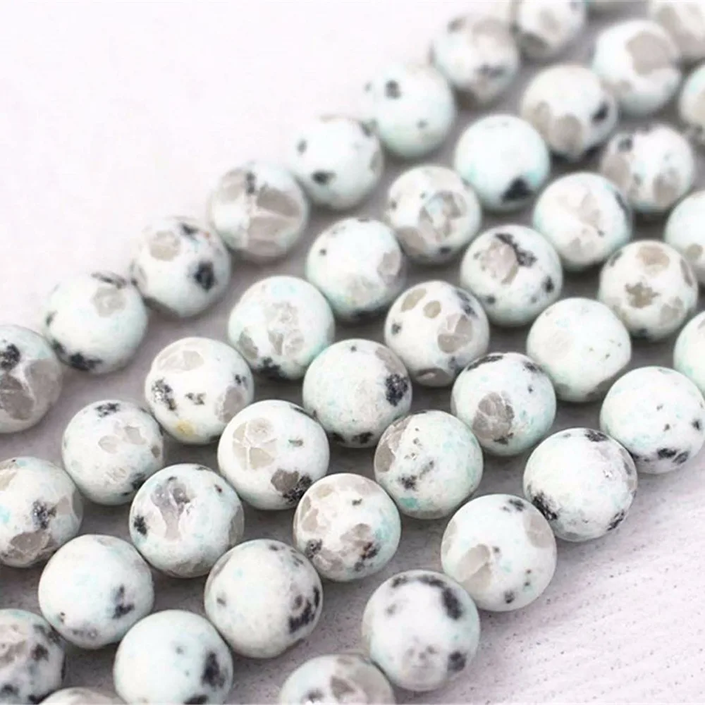 Wholesale Matte Green Sesame Jaspers beads 4mm 6mm 8mm 10mm 12mm Smooth And Round Beads.DIY Jewelry Making Beads | Украшения и