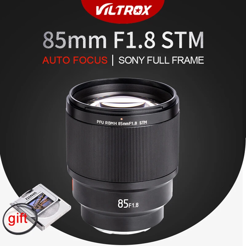VILTROX PFU RBMH 85 мм F1.8 объектив STM для E Mount AF Автофокус для sony A9 A7RIII A7M3 A7III A6400 A6000 FE-Mount камера