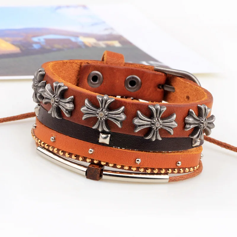 ZIRIS браслеты из красной веревки метод ткачества сплав серии крест dogan diy мужской