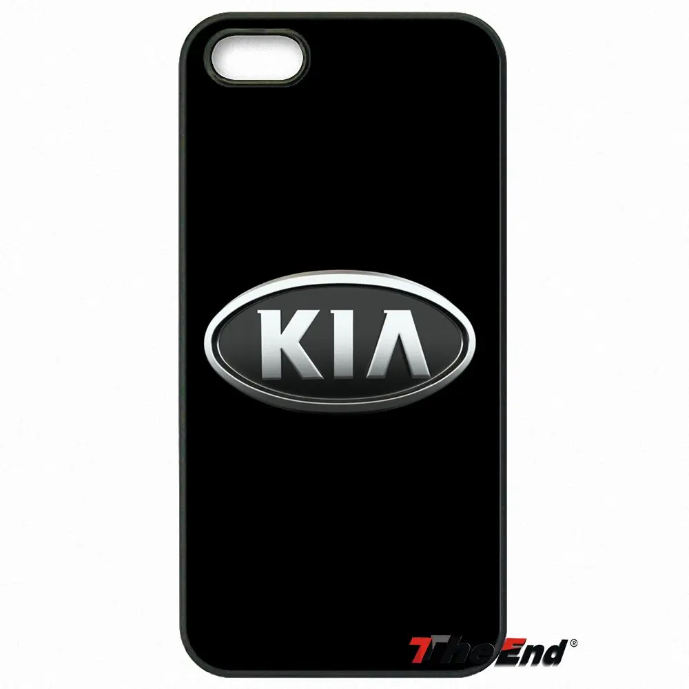 Kia Логотип корейских марок автомобилей черный телефон кожа чехол для iPhone X 4 4S 5 5C SE