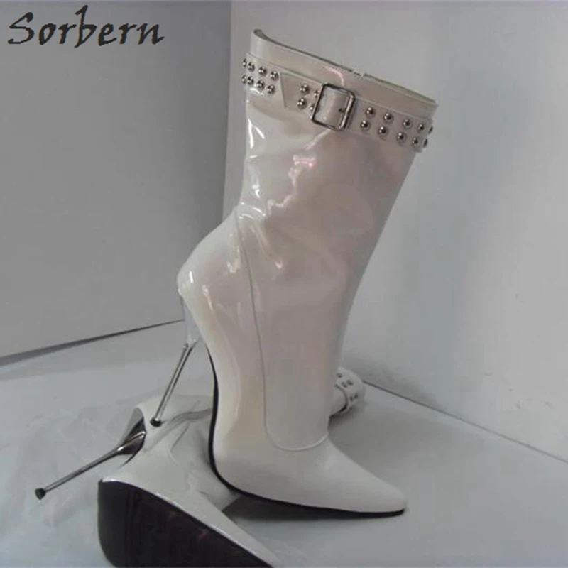 Женские туфли с острым носком на высоком металлическом каблуке 12/14 см|Женские