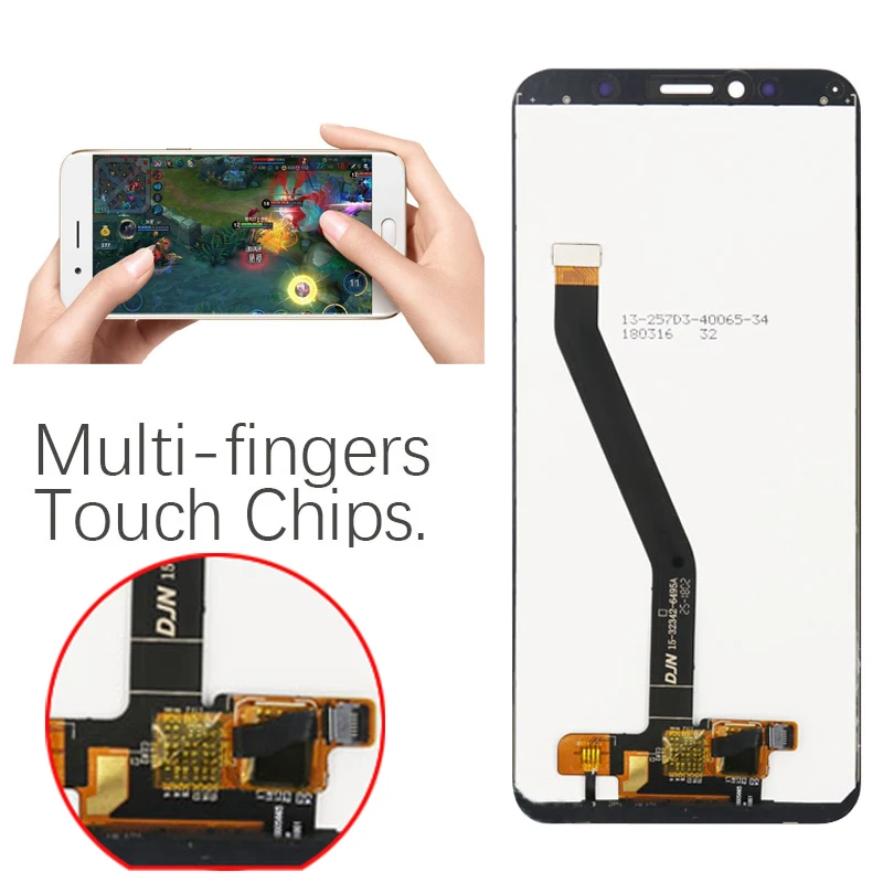 Оригинальный 5 7 дюймов для Huawei Honor 7C aum L41 Aum ЖК дисплей кодирующий преобразователь