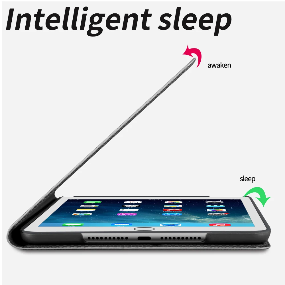 Кожаный чехол Smart Wake Для Apple 2018 новый iPad Pro 11 роскошный в виде оленя откидная