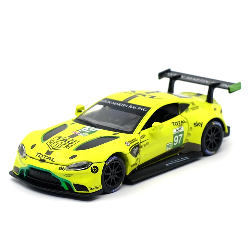 1:32 Martin vantage GTE Le Mans сплав Спортивная модель автомобиля литая игрушка три двери