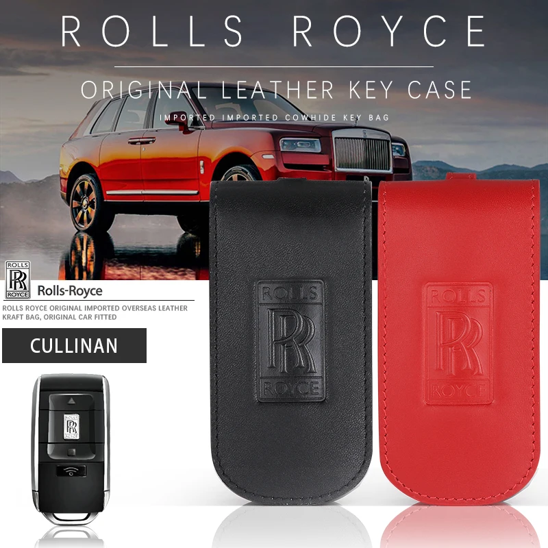 Чехол для ключей Rolls Royce Cullinan кожаный значок чехол SUV сумка с логотипом автомобиля