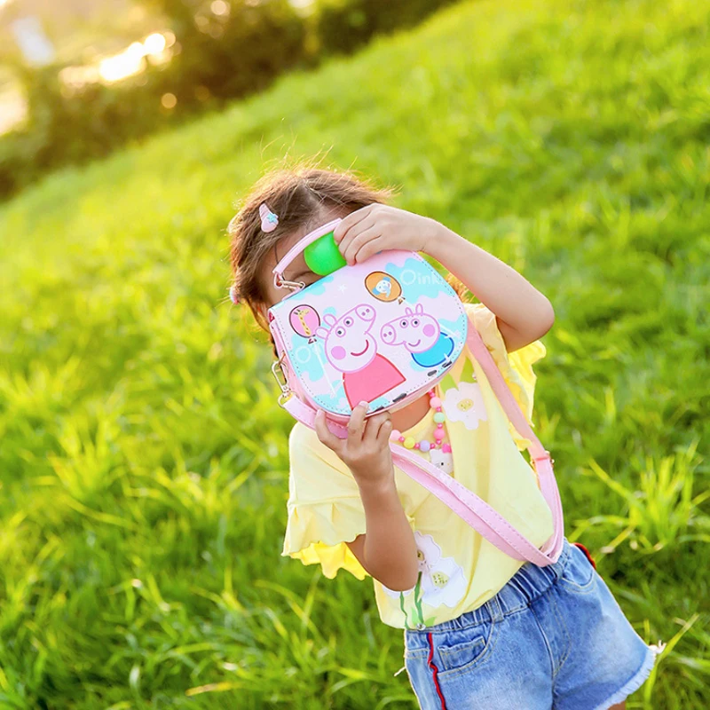 Peppa Pig Джордж Кошелек для монет лакированная кожаная сумка игрушки куклы дети девочки сумка Рюкзак кошелек телефон сумка Детские игрушки