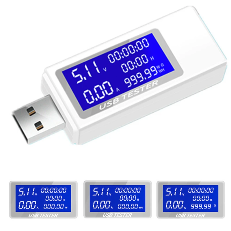 USB Тестер измеритель тока 4 30 в вольтметр напряжения времени Амперметр цифровой