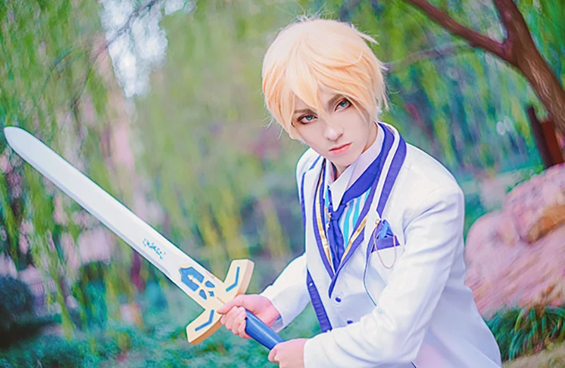 Fate Grand Orde FGO Saber King Arthur/костюм для косплея, наряд для костюмированной вечеринки, белый розовый король рыцаря, маскарадный костюм