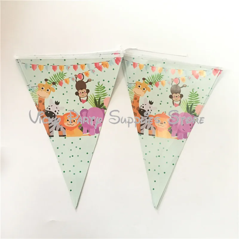 30 шт./лот одноразовые бумажные столовые приборы с рисунками животных из