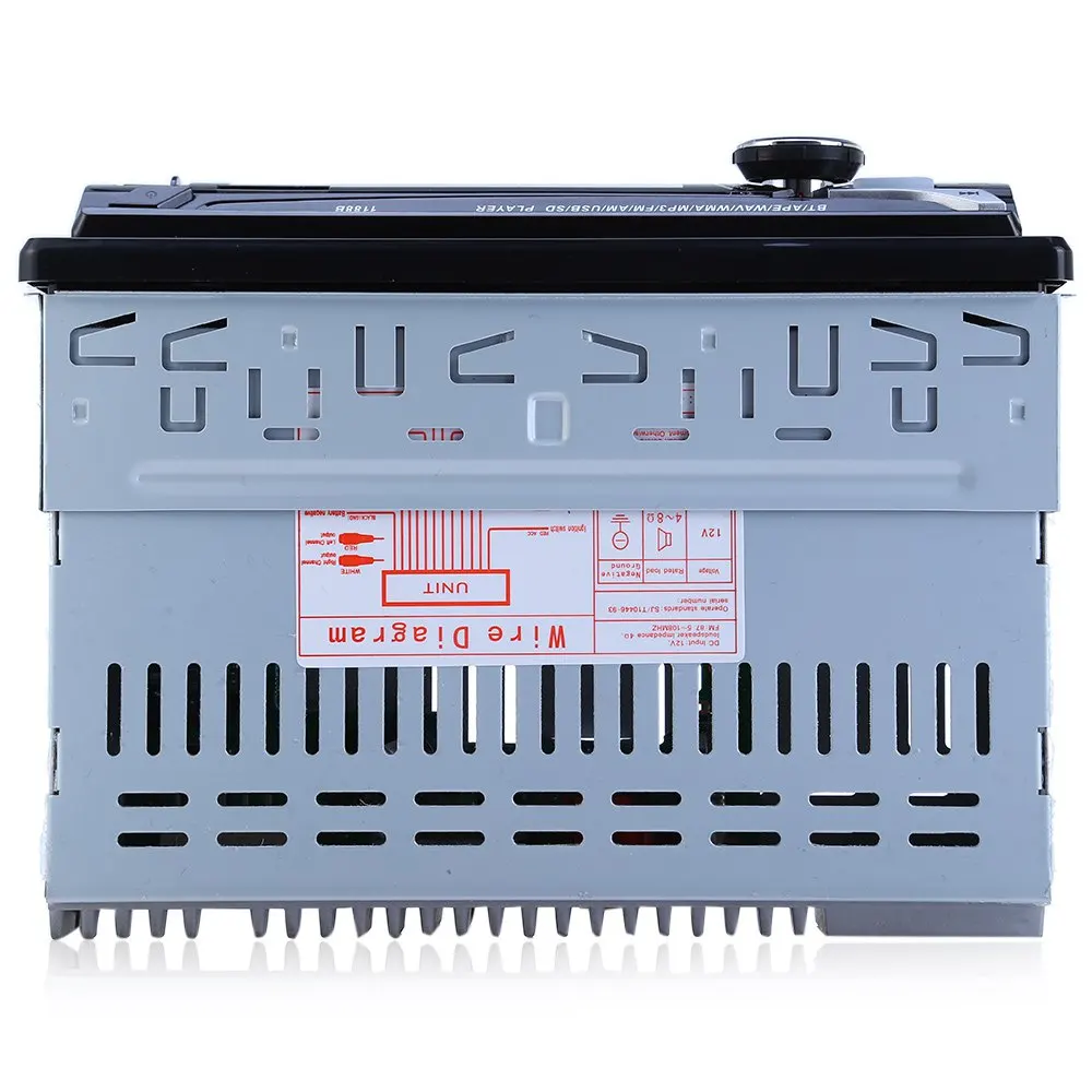 12V Bluetooth Стерео FM радио MP3 аудио плеер Съемная передняя панель SD AUX USB 1 DIN