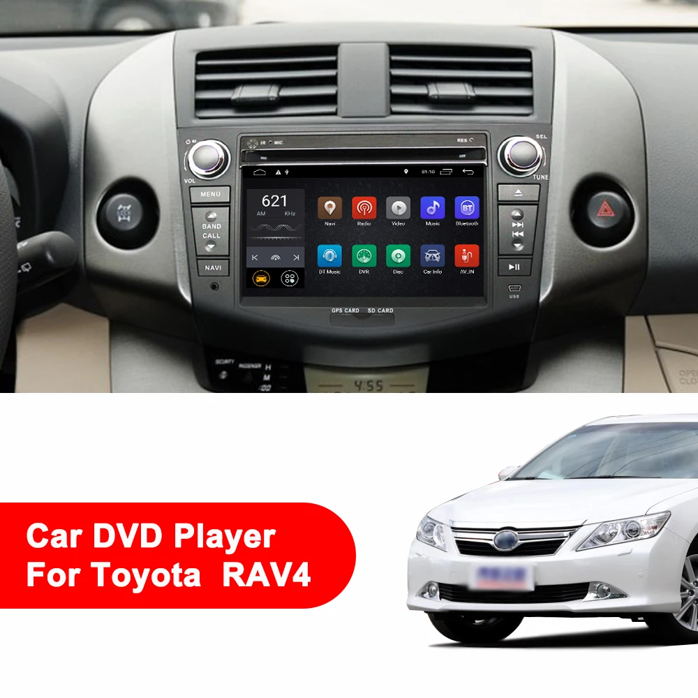 Автомагнитола Eunavi TDA7851 мультимедийный DVD-плеер на Android 10 с 7 &quotэкраном GPS Wi-Fi для