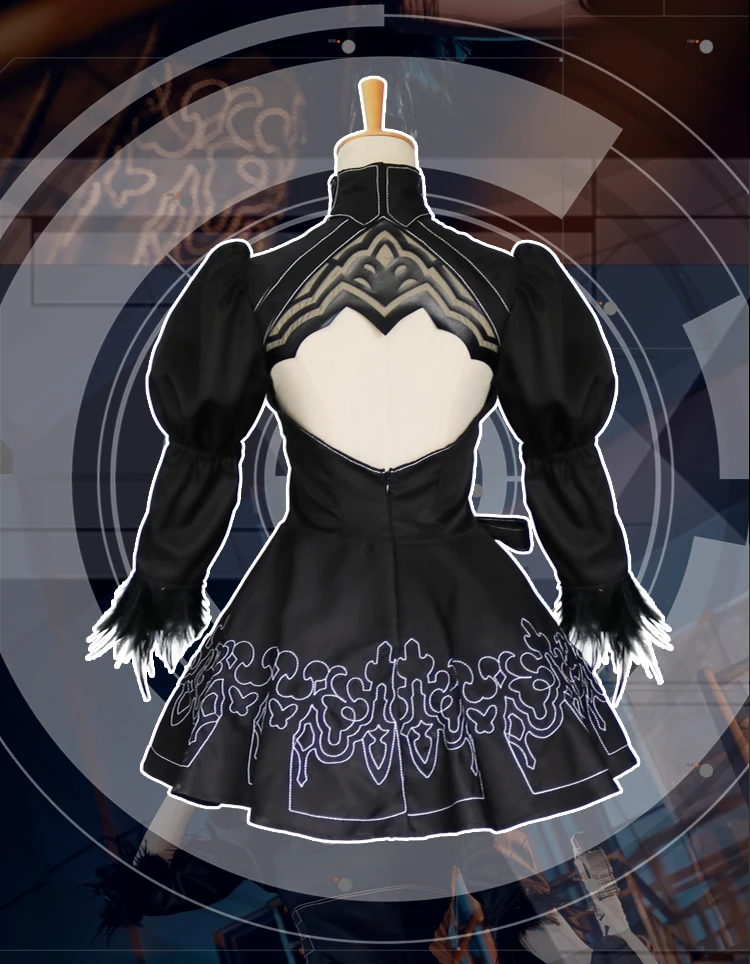 Новая игра Nier Automata Косплей Костюм йоркха 2B сексуальный наряд нарядное платье костюмы на Хэллоуин для женщин S-XXL