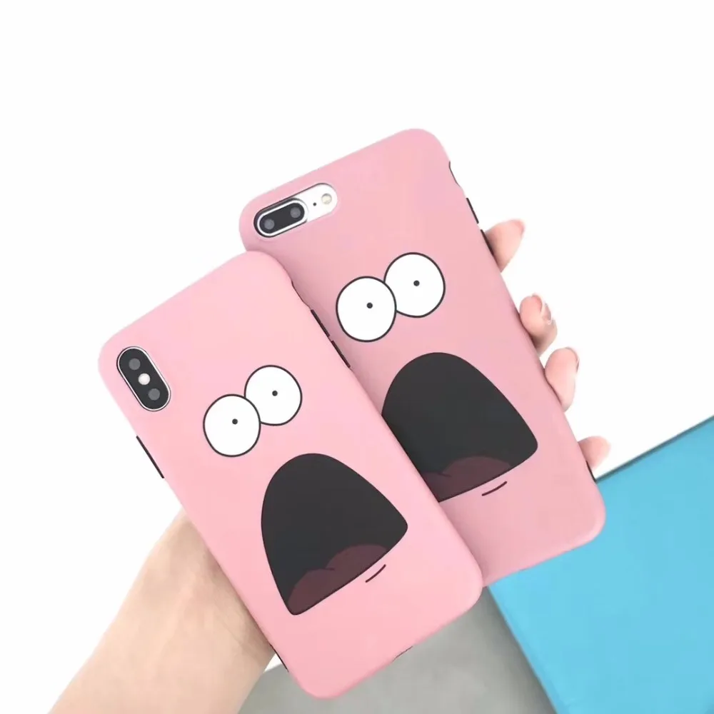 ZMASI Funny Expression Phone Case For iPhone X Cases 7 6S 6 8 Plus Back Cover Soft Cartoon TPU Coque |