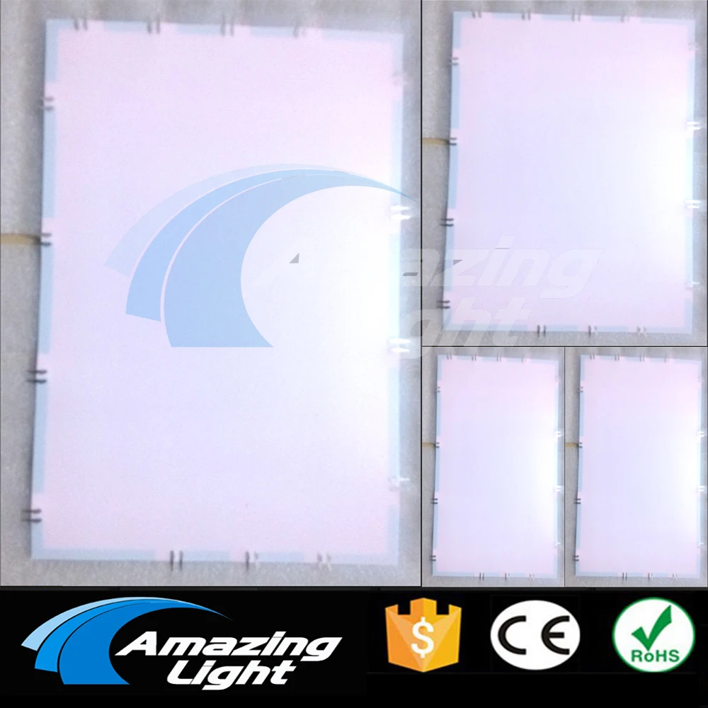 Cuttable электролюминесцентный EL панель подсветки лист A3 + A4 A5 размер с DC12V